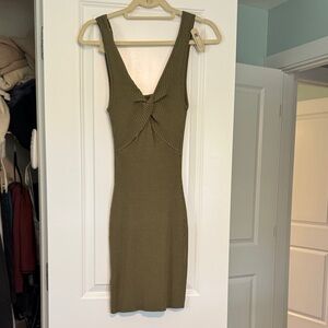 Abercrombie & Fitch Ribbed Sweater Mini Dress